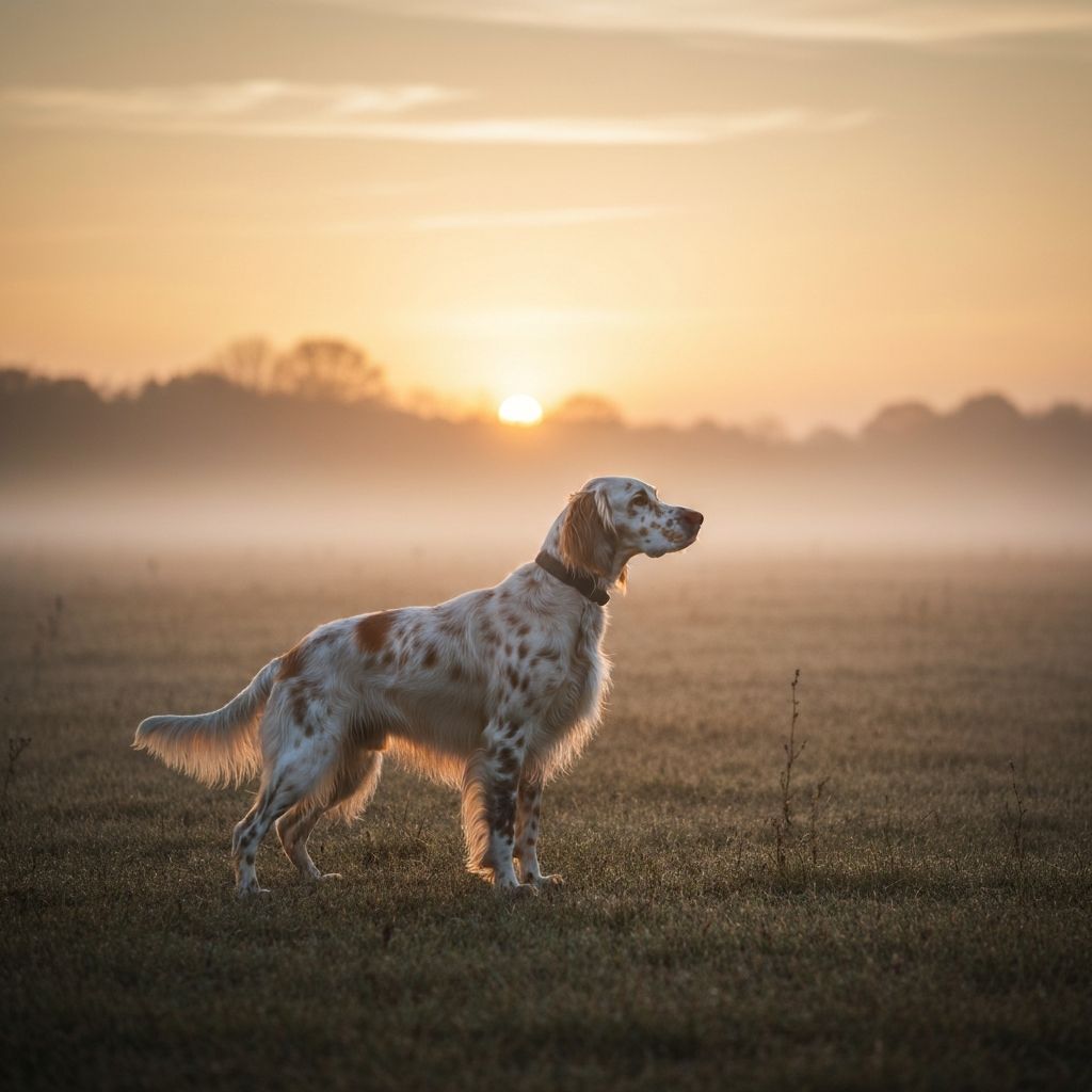 Setter in training